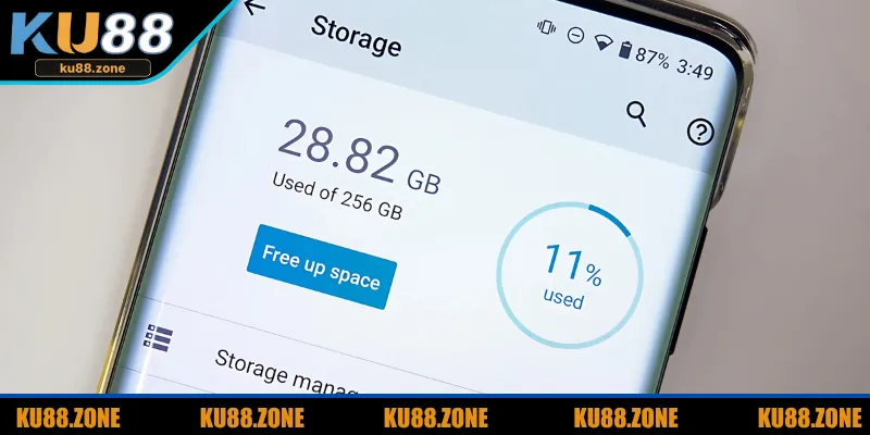 Luôn có dung lượng bộ nhớ trống sẵn để cài app thành công